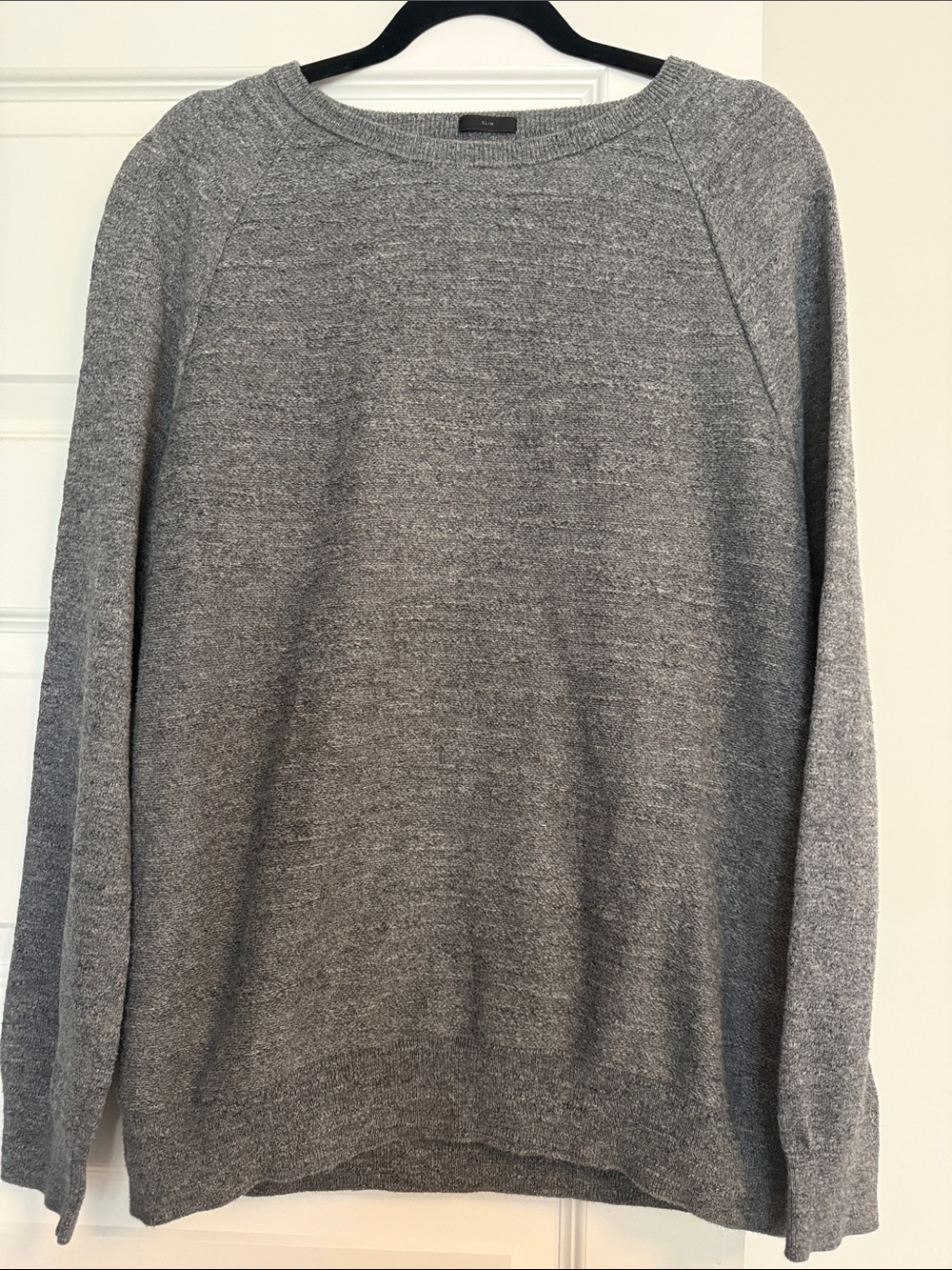 J. Crew Factory Men's Heather Grey Crewneck Sweater